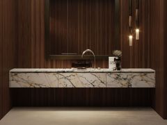 Mobile lavabo singolo sospeso in marmo con cassetti&nbsp;VIAVENETO - FALPER