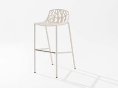 Sgabello da giardino con schienale basso&nbsp;FOREST - FAST