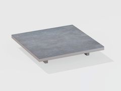 Tavolino da giardino quadrato in gres porcellanato&nbsp;SOLARIS - FAST