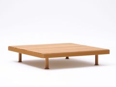 Tavolino da giardino quadrato in teak&nbsp;UNDUETRE - FAST