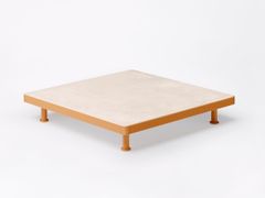 Tavolino da giardino quadrato in gres porcellanato&nbsp;UNDUETRE - FAST
