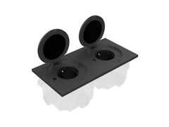 Serie civile da pavimento quadrata con due prese&nbsp;FLOOR BOX - FEDE