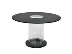 Tavolo rotondo con base in plexiglass&nbsp;HOLE - FEZA DSGN