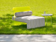 Poltrona imbottita con schienale in plexiglass&nbsp;SUMMER REST - FEZA DSGN