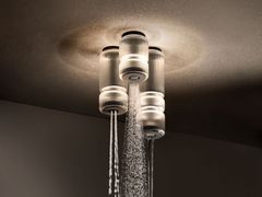 Soffione doccia a soffitto in vetro borosilicato con illuminazione&nbsp;LUME - FIMA CARLO FRATTINI