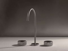 Rubinetto per lavabo a 3 fori a ponte da piano in acciaio inox&nbsp;NIHIL - FIMA CARLO FRATTINI