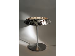Lampada da tavolo a LED in marmo FIORE CALACATTA VIOLA - TCC WHITESTONE