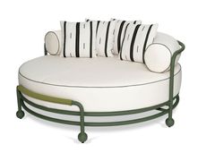 Letto da giardino rotondo in alluminio&nbsp;LENTO - FJAKA FURNITURE