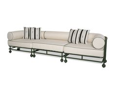 Divano da giardino in alluminio a 3 posti&nbsp;LENTO - FJAKA FURNITURE