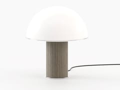 Lampada da tavolo in legno e metallo FRANKLIN | Lampada da tavolo in legno - LASKASAS