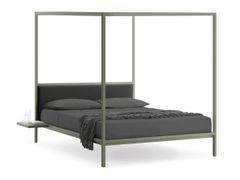 Letto in metallo verniciato a baldacchino&nbsp;FRAME - FANTIN