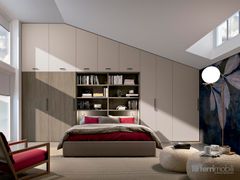 Armadio per camera da letto mansardata&nbsp;COMPOSIZIONE 01 - FERRIMOBILI