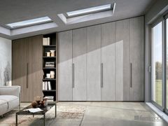 Armadio bifacciale con ante a soffietto per mansarda&nbsp;COMPOSIZIONE 02 - FERRIMOBILI