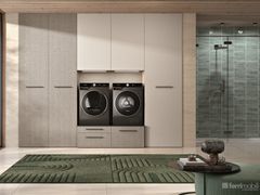 Lavanderia attrezzata con nicchia&nbsp;COMPOSIZIONE 324 - FERRIMOBILI