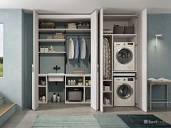 Lavanderia attrezzata con portale&nbsp;COMPOSIZIONE 325 - FERRIMOBILI