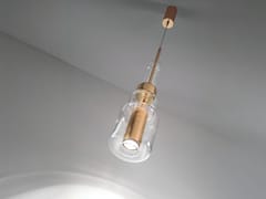 Lampada a sospensione in vetro borosilicato&nbsp;UNO+ - FISIONARTE