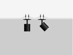 Faretto orientabile da semincasso a LED&nbsp;MICK R10 - FLEXALIGHTING
