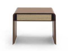 Comodino rettangolare in noce e metallo&nbsp;CLARENCE - FLEXFORM