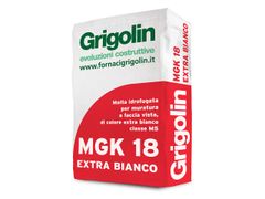 Malta idrofugata per muratura a faccia vista&nbsp;MGK 18 EXTRABIANCO - FORNACI CALCE GRIGOLIN