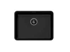 Lavello a una vasca in acciaio inox&nbsp;S400 53 SOTTOTOP PVD BLACK FUM� - FOSTER