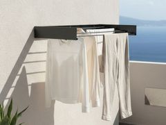 Stendibiancheria in alluminio e acciaio inox a muro&nbsp;FOXYDRY HIDE DELUXE - COMETA