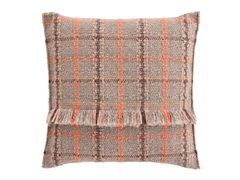 Cuscino quadrato tartan in polipropilene per esterni&nbsp;GARDEN LAYERS TERRACOTTA - GAN BY GANDIA BLASCO