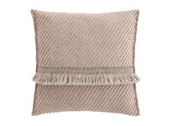 Cuscino a righe quadrato in polipropilene per esterni&nbsp;GARDEN LAYERS TERRACOTTA - GAN BY GANDIA BLASCO