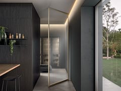 Porta a bilico in alluminio e vetro&nbsp;KUMO 900-1 - GD DORIGO