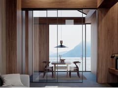 Porta scorrevole a scomparsa in alluminio e vetro&nbsp;MIZU 800-1 - GD DORIGO