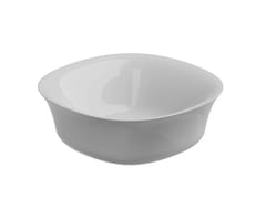 Lavabo da appoggio quadrato in ceramica&nbsp;FLUT - GSG CERAMIC DESIGN