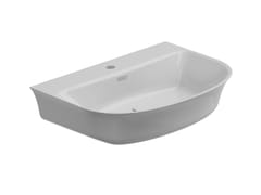 Lavabo sospeso in ceramica&nbsp;FLUT - GSG CERAMIC DESIGN