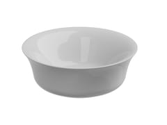 Lavabo da appoggio rotondo in ceramica&nbsp;FLUT - GSG CERAMIC DESIGN
