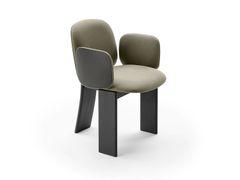 Sedia con braccioli e imbottitura in tessuto&nbsp;SAKI - GALLOTTI&RADICE