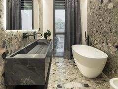 Soluzioni d'arredo per il bagno di ville modulari&nbsp;SOLUZIONI D'ARREDO - BAGNO - GAMMASTONE