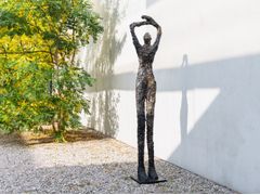 SCULTURA IN BRONZO&nbsp;MOON STARING - GARDECO OBJECTS