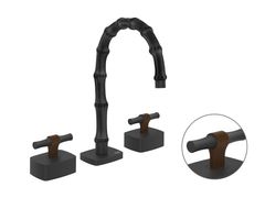 Rubinetto per lavabo a 3 fori in bamb� senza scarico&nbsp;JACQUELINE PF77313 - GESSI