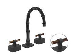 Rubinetto per lavabo a 3 fori in bamb� senza scarico&nbsp;JACQUELINE PF77413 - GESSI