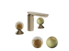 Rubinetto per lavabo da piano a 3 fori&nbsp;PERLE PF74455 - GESSI