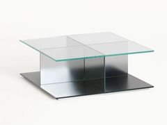 Tavolino basso in cristallo&nbsp;CARTESIO - GLAS ITALIA