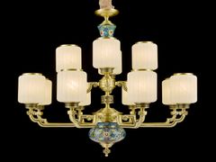 Lampadario in metallo&nbsp;P28076-8+4 - GOLDSURE