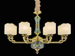 Lampadario in metallo&nbsp;P28076-8 - GOLDSURE