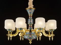 Lampadario in rame&nbsp;P28085-8 - GOLDSURE