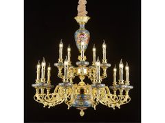 Lampadario in metallo&nbsp;P28086-10+5 DOUBLE LAYER - GOLDSURE