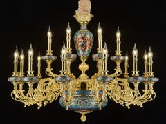 Lampadario in metallo&nbsp;P28086-12+6 - GOLDSURE