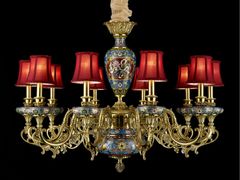 Lampadario in metallo&nbsp;P28087-10 FABRIC - GOLDSURE