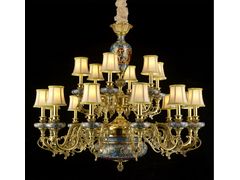 Lampadario in metallo&nbsp;P28087A-12+6 - GOLDSURE