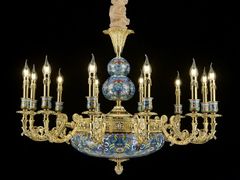 Lampadario in rame&nbsp;P28088-12 - GOLDSURE