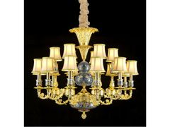 Lampadario in rame&nbsp;P28088A-12+6 - GOLDSURE
