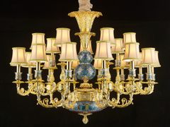 Lampadario in rame&nbsp;P28088A-14+7 - GOLDSURE