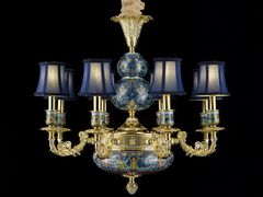 Lampadario in rame&nbsp;P28088B-8 - GOLDSURE